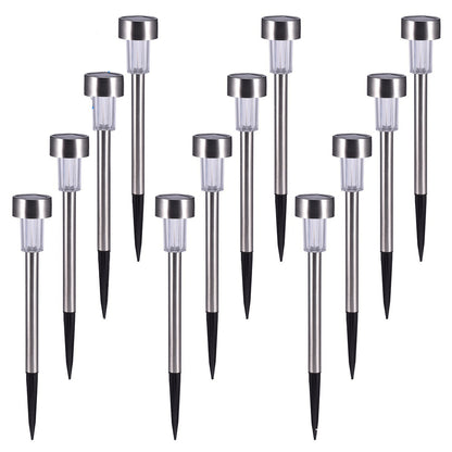 10pcs Outdoor Garden LED Lights for Lawn -White