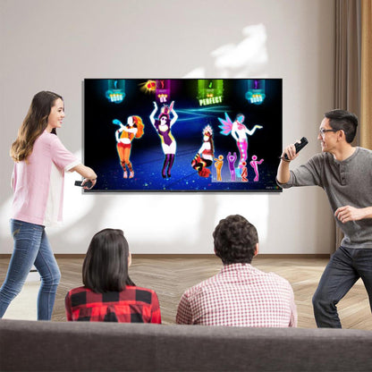 2-in-1 Remote Controller Joystick Built in Motion Plus Replacement Gamepad Compatible with Nintendo Wii/Wii U Black