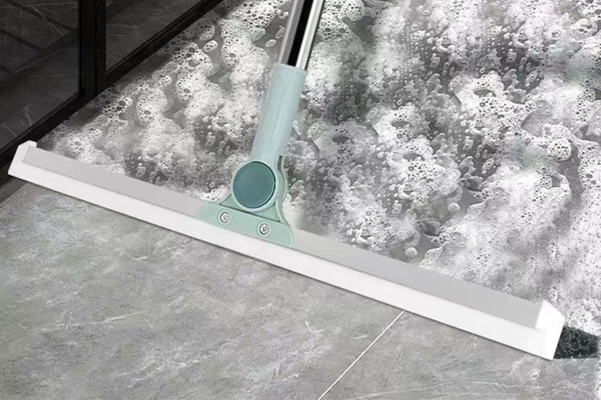 Magic Foam Squeegee Floor Brush Scrub Broom Scrubber Silicone Wiper