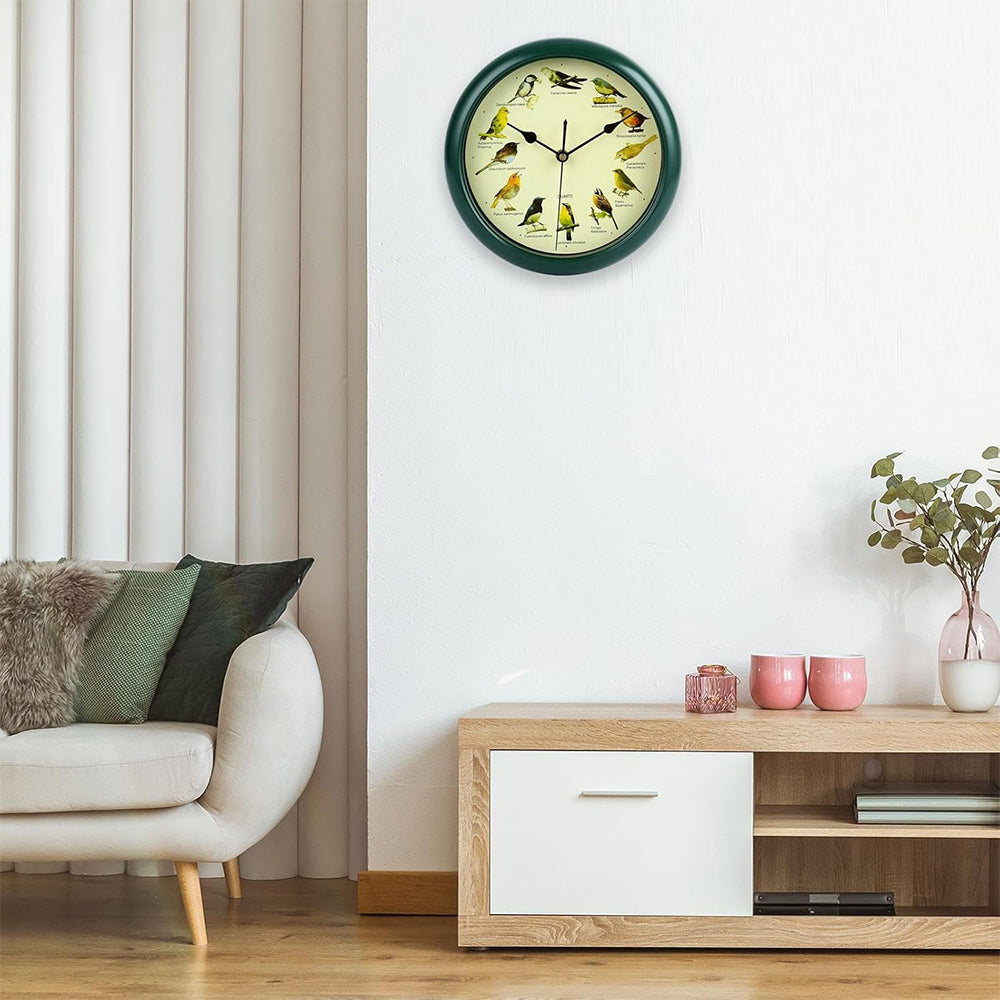 13 Inch Singing Bird Clock Wall Clock and Desk Sound Clock