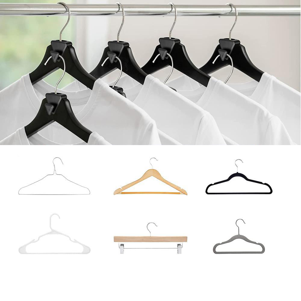 18Pcs Hanger Hooks Closet Space Connection Hooks for Organizer Closet-The cartoon style