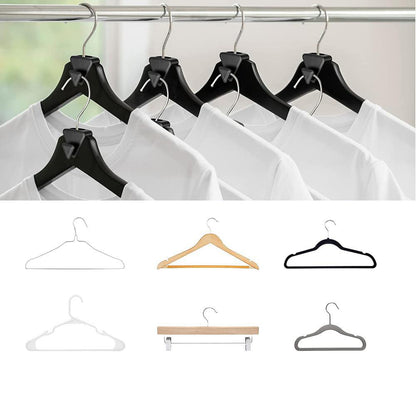 18Pcs Hanger Hooks Closet Space Connection Hooks for Organizer Closet-The cartoon style