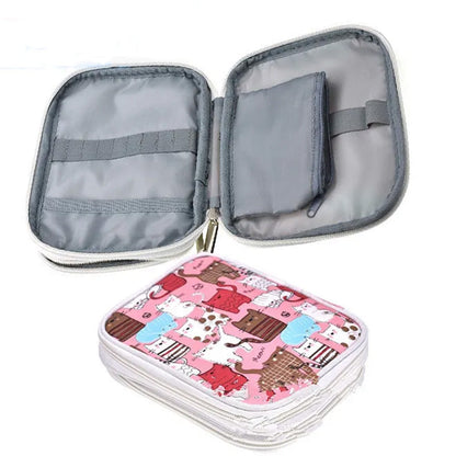 72-Piece Hooks Set with Knitting Needles and Sewing Tools for DIY with Storage Bag