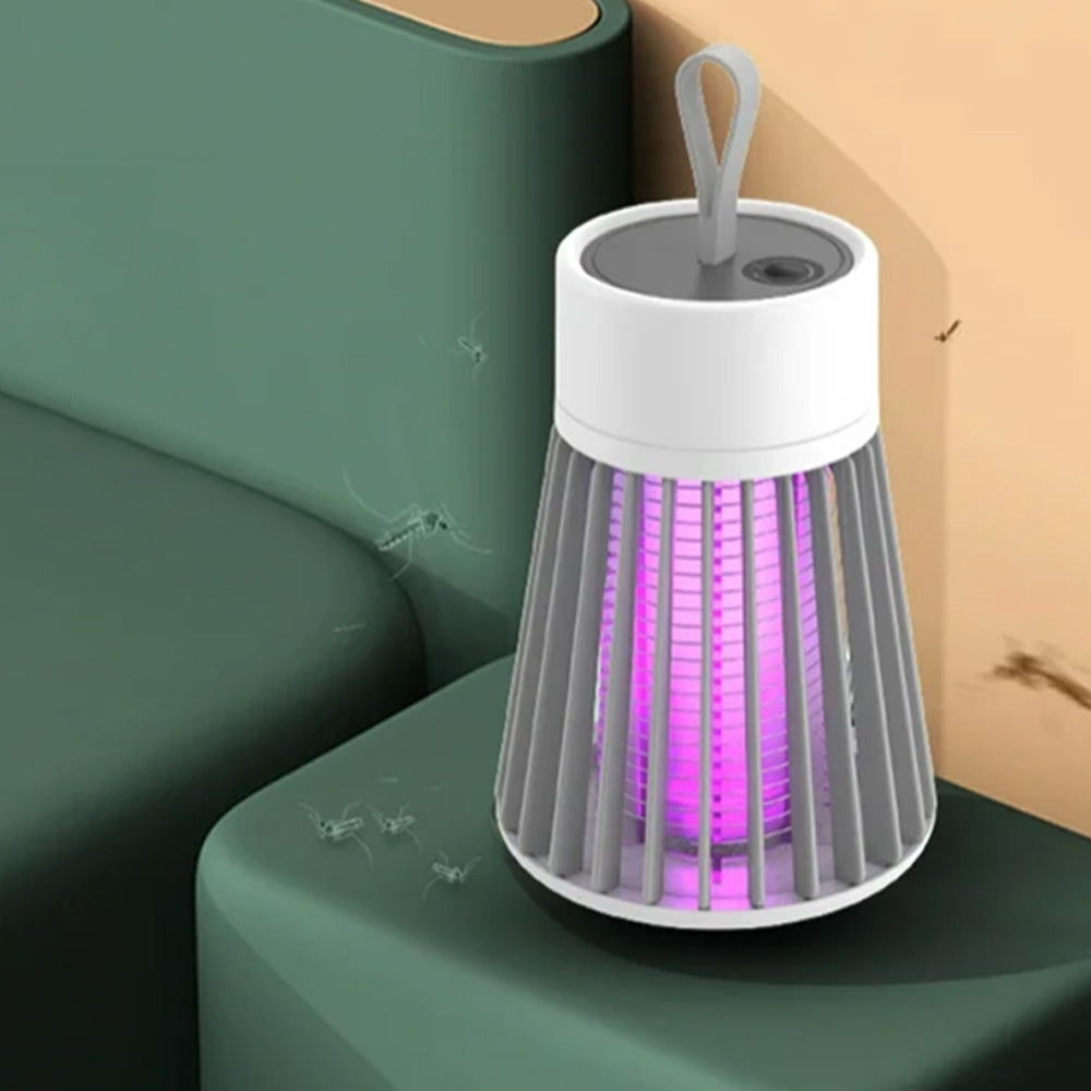 Electric Mosquito Killer Lamp Fly Trap Insect Bug Zapper for Indoor and Outdoor Use Grey