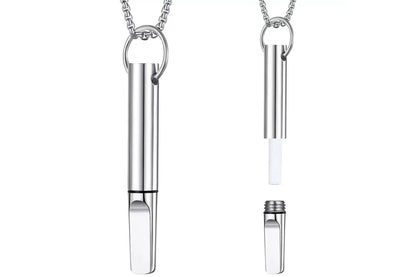 Breathing Necklace with 3 Flavoured Filters - Silver