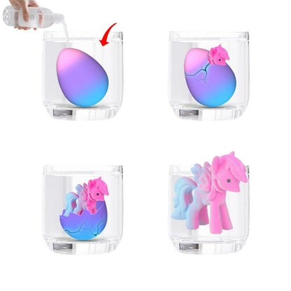 6PCS Unicorn Hatching Rainbow Eggs ¨C Magic Growing Toy Set for Kids
