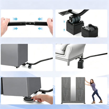 Furniture Lifter Tool Set with 8 Sliders Reusable Moving Pads