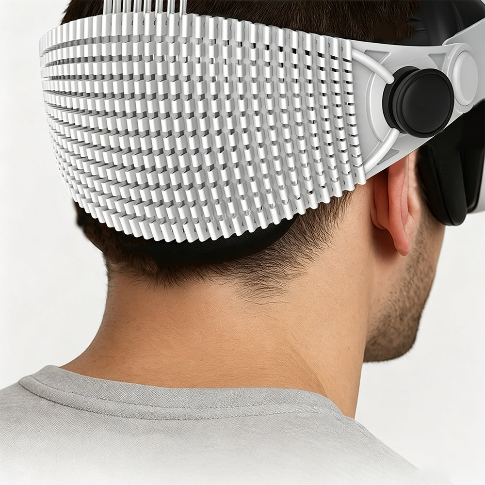 Adjustable Soft Head Strap Compatible with Quest 3 and 3S-White