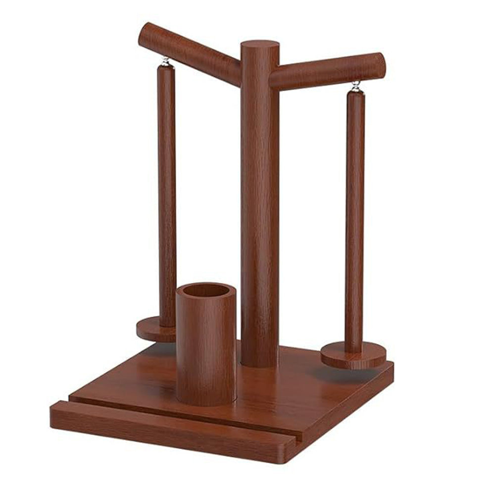 Wooden Yarn Holder for Crocheting and Knitting with Phone stand