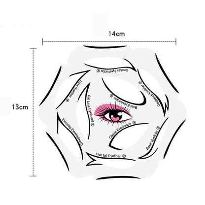 4Piece Transparent Reusable Eye Shadow Stencil