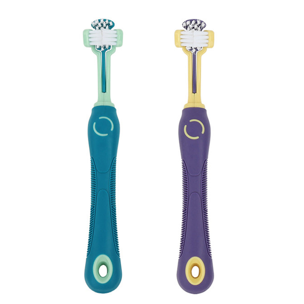 Pet Toothbrush for Dogs and Cats 3 Sided