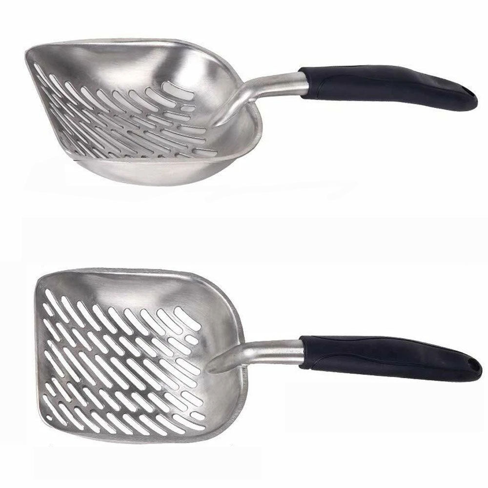 Non Stick Aluminum Alloy Cat Litter Scoop-Black