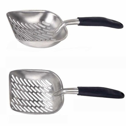 Non Stick Aluminum Alloy Cat Litter Scoop-Black