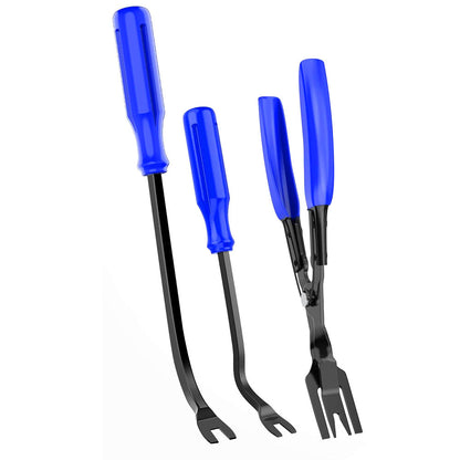 238Pcs Car Trim Removal Tool Kit Universal Clip Set with Fastener Removers for Auto Marine Home Repairs Blue