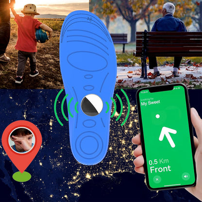 Pair of Shoe Insoles for Airtag Soft Hidden AirTag Holder