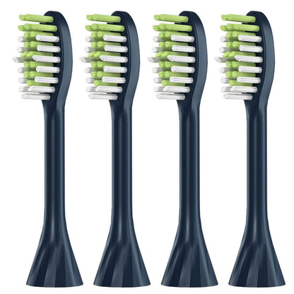4Pcs Replacement Electric Toothbrush Heads with Dustproof Covers Compatible with Philips HY1100/1200/One Series Deep Blue