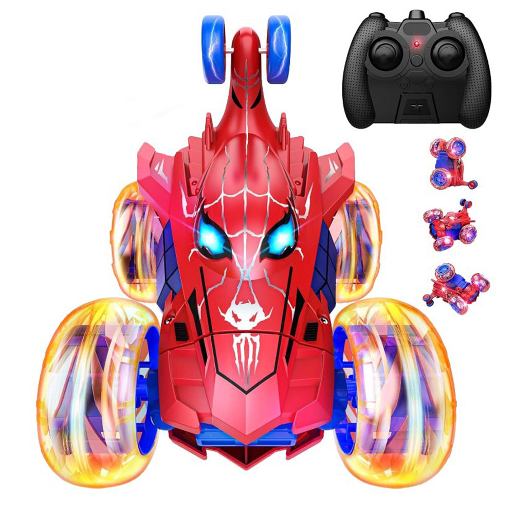 Remote Control Spiderman Car with 360 Flips â€?Kids RC Toy