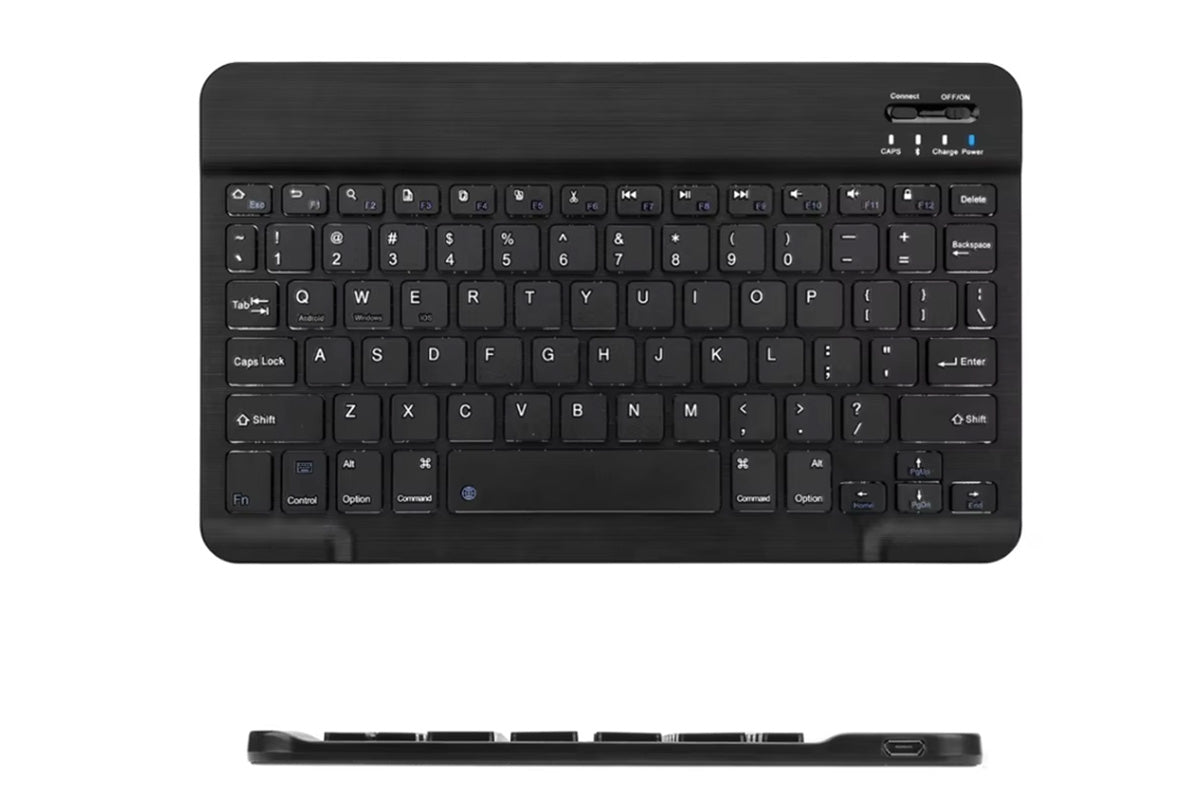 Ultra Slim Portable Wireless Bluetooth Keyboard Mouse Combo for Tablet Laptop -Black
