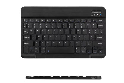Ultra Slim Portable Wireless Bluetooth Keyboard Mouse Combo for Tablet Laptop -Black