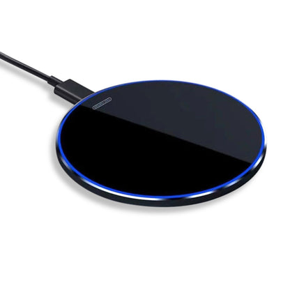 Fast Wireless Charger Pad with Mirror Surface for Phone-Black