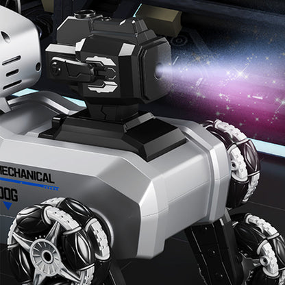 8 Wheel Mechanical Dog Gesture Sensing Smart Spray Robot Dog