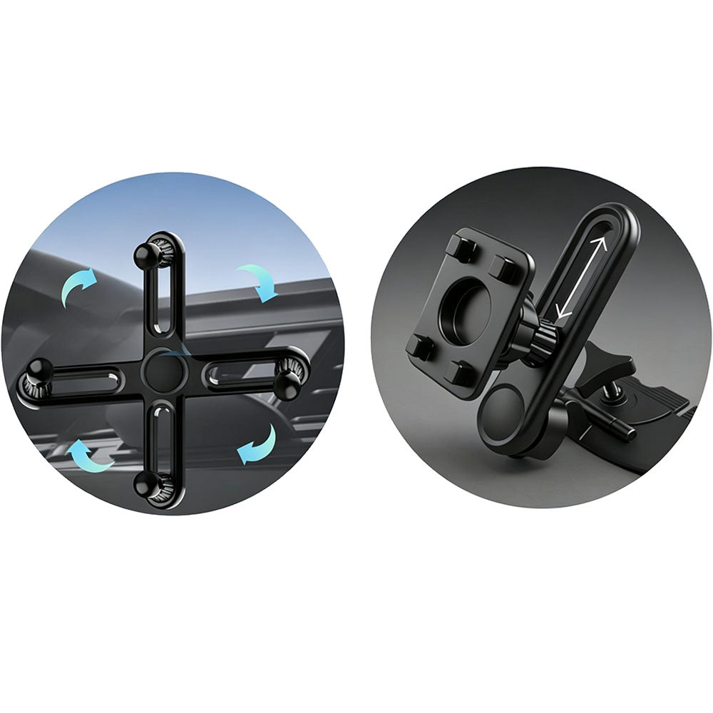 CD Slot Auto Display Mount Rotating Screen Holder