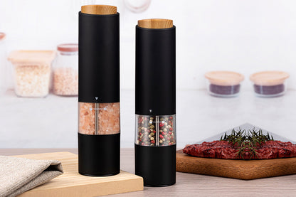 2PCS Pepper Grinder LED Light Adjustable Coarseness