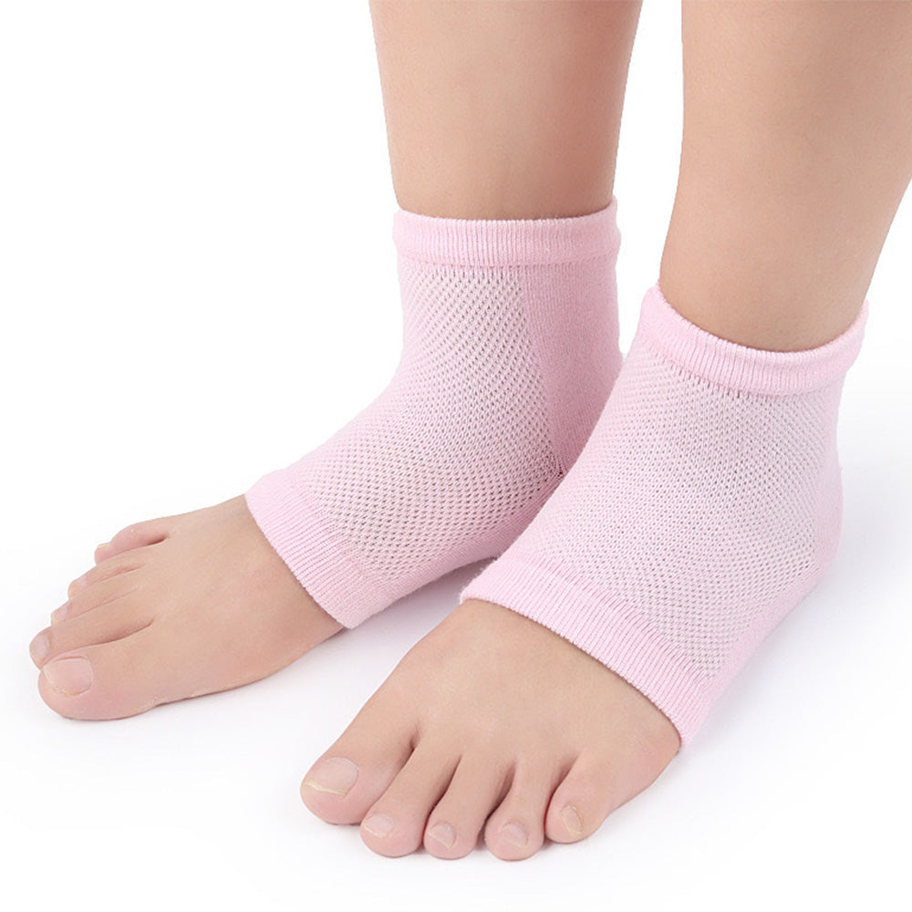 5 Pairs Toeless Gel Heel Socks ¡§C Foot Skin Care Protectors for Dry Cracked Feet
