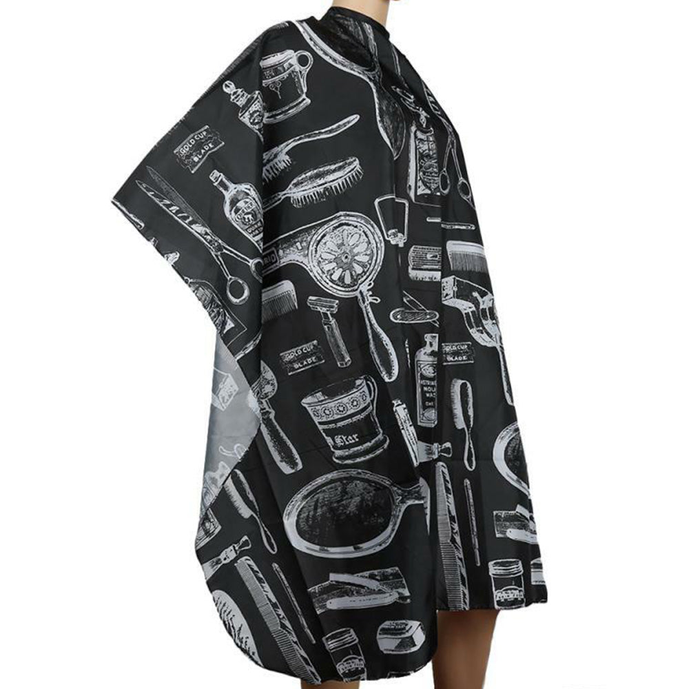 Hair Cutting Cape Waterproof Hair Styling Cape with Snap Closure and Brush