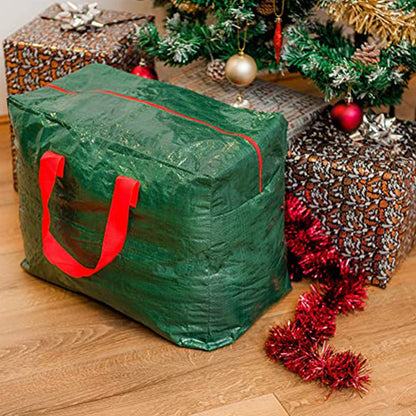 Green Christmas Storage Bag Xmas Wreath Storage Container