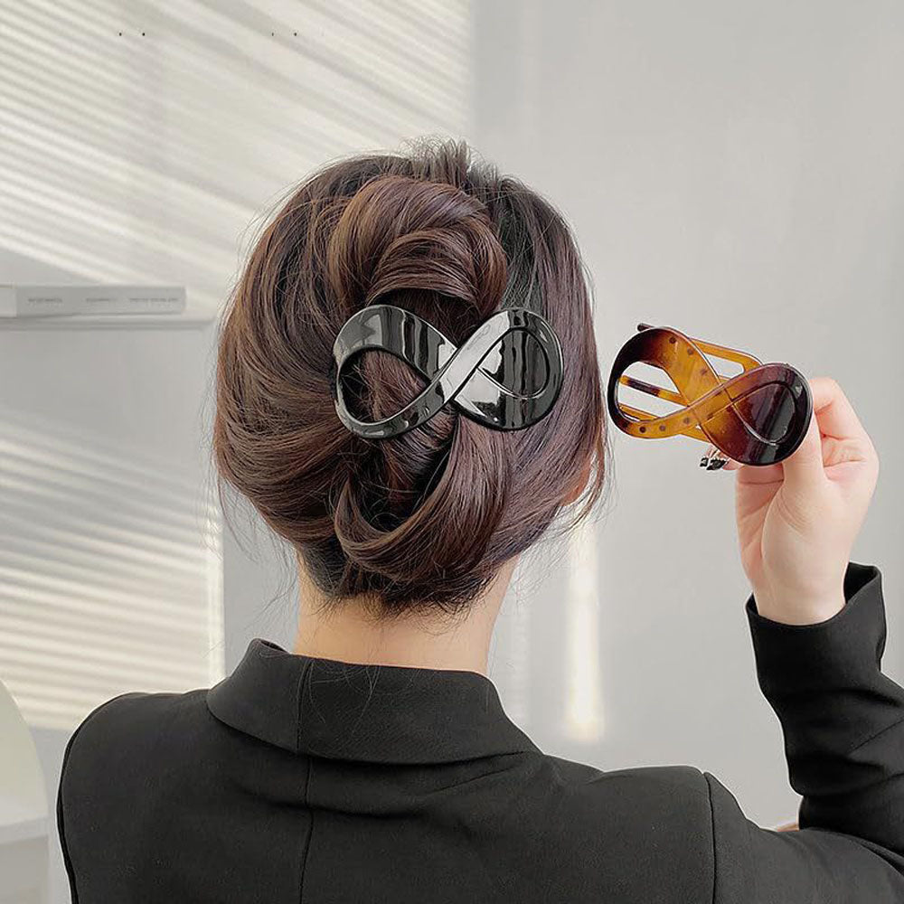4 Piece Figure 8 Flat French Hair Claw Clips for Women