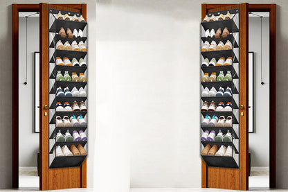 2pcs Fit 20 Pairs Over the Door Shoe Organizer for Closet with Large Deep Pockets 10 Tier Shoe Holder Hanging Boots Storage
