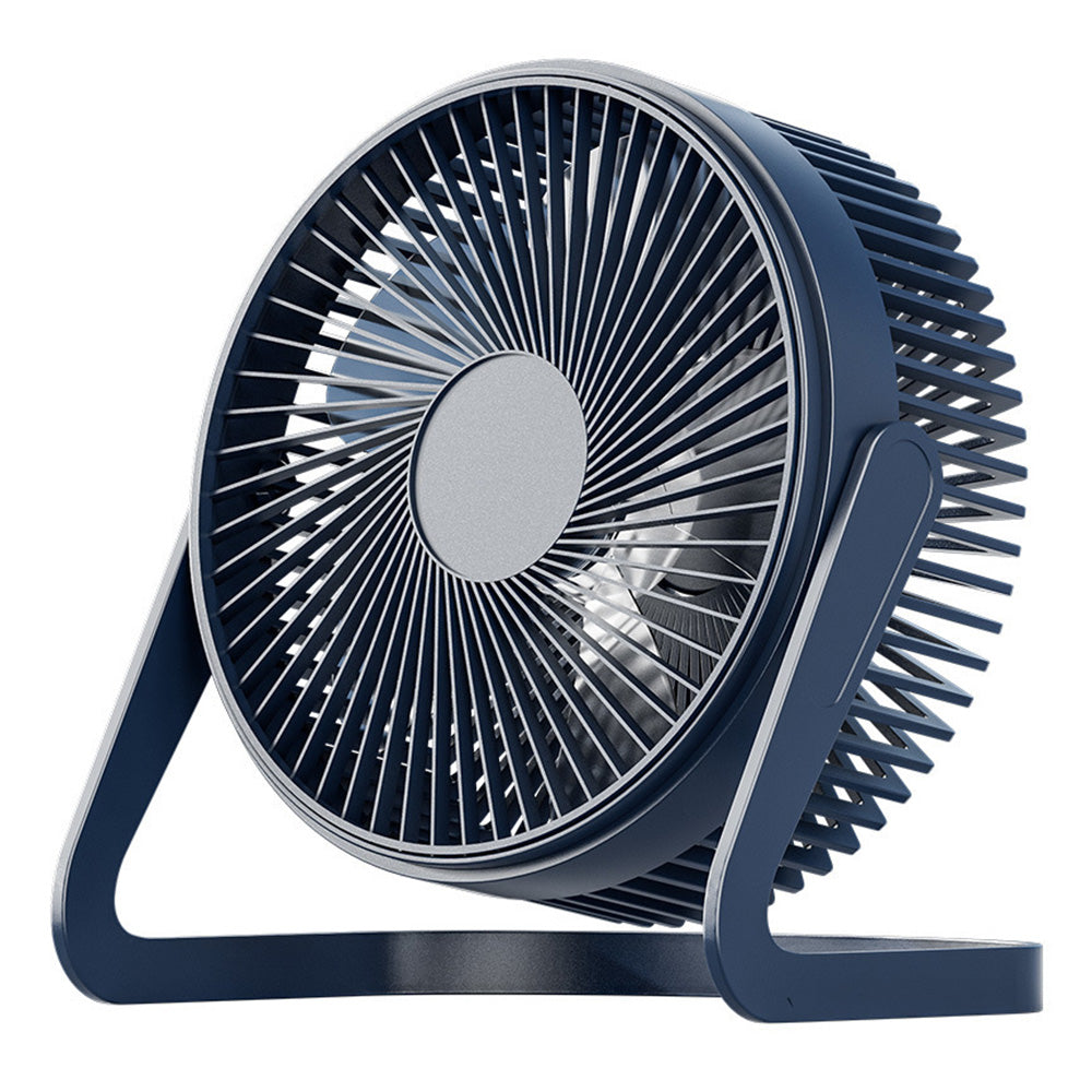 USB Powerful Silent Desktop Fan Small Cooling Fan - 8 inch Blue
