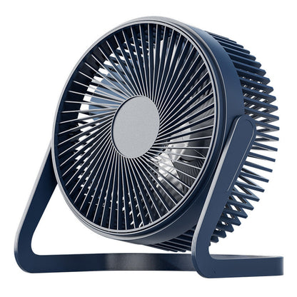 USB Powerful Silent Desktop Fan Small Cooling Fan - 8 inch Blue