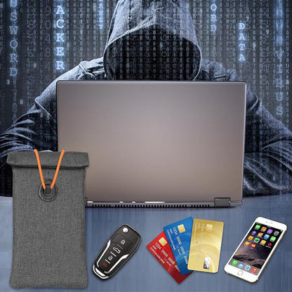 RFID Pouch for Car Keys & Phone ââ‚?Anti Tracking Case Gray