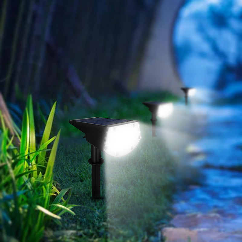 20 LEDs IP65 Waterproof Solar Powered Landscape Spotlights for Yard Garden Driveway Porch Walkway Pool Patio -White