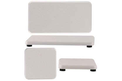 4Pcs Water Absorbent Diatomite Trays Non-Slip Fast-Drying Sink Diatomite Coasters-White