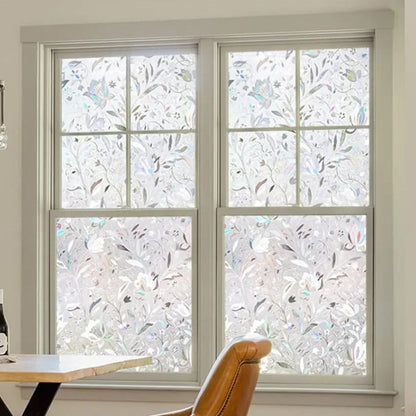 3D Static Clings Reflective Window Film Rainbow Decor Privacy Glass Sticker
