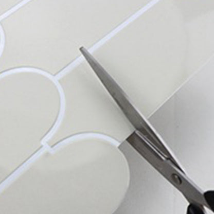 Arch shape Wall Stickers Water Resistant Wallpaper Removable Decal for Kitchen Bathroom -Grey