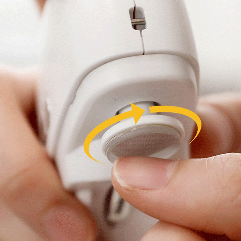 USB Rechargeable Electric Nail Clipper Trimmer with Light 2 Speed Nail File