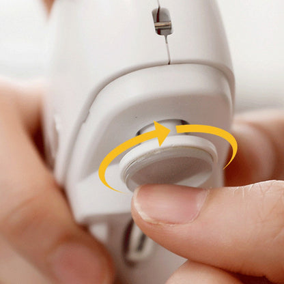 USB Rechargeable Electric Nail Clipper Trimmer with Light 2 Speed Nail File