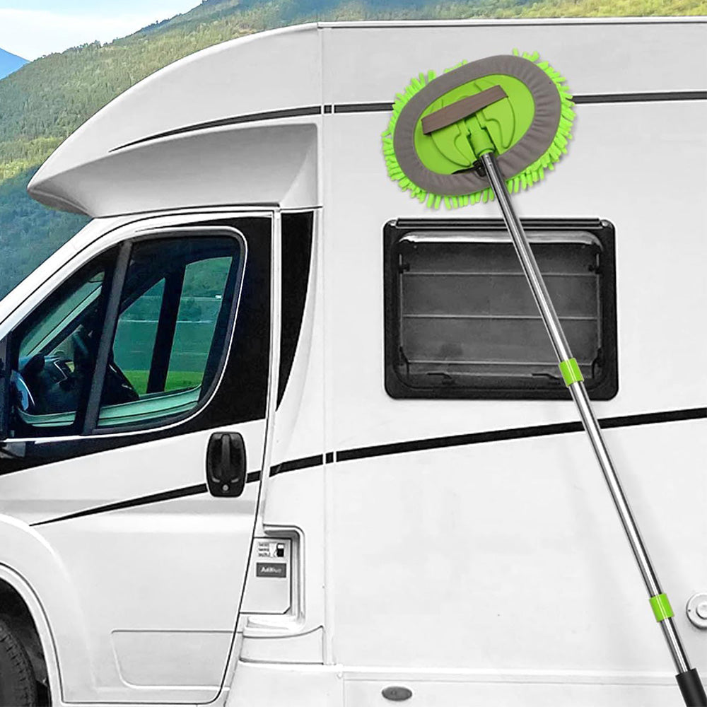 8Pcs Car Cleaning Kit Car Wash Brush with Long Handle for Cars RV Truck