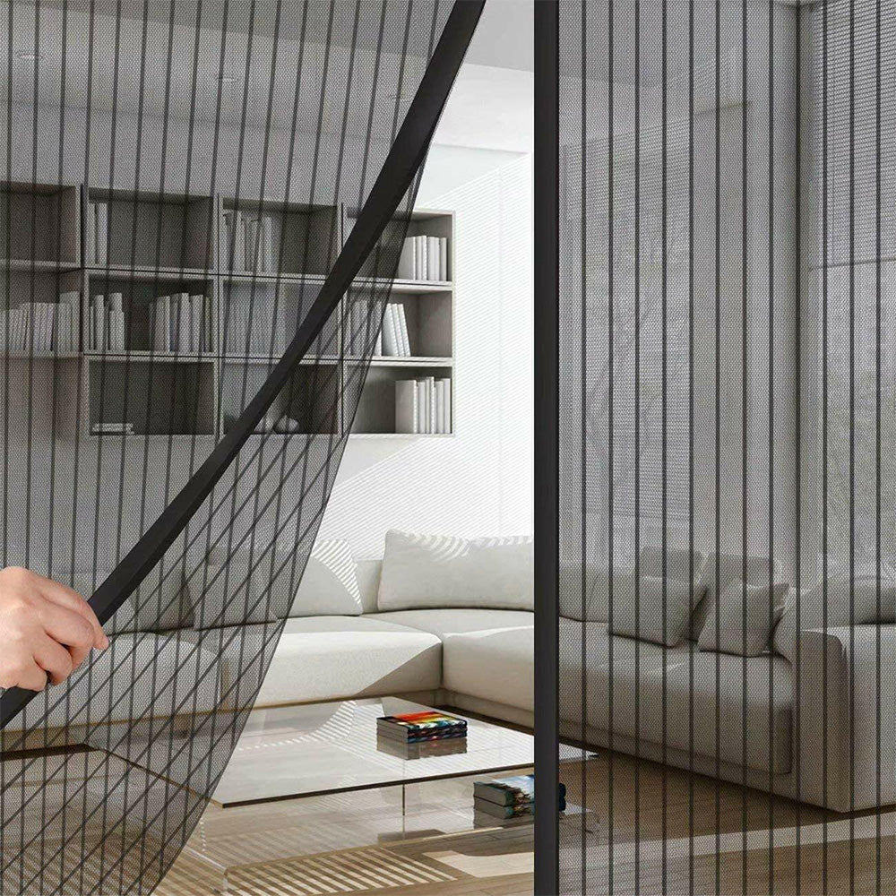 No-Drill Attraction Mosquito Screen Door Curtain