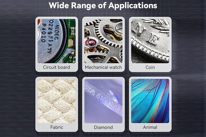 2Pcs Macro Digital Microscope Fixed Focus Portable Handheld Magnifying Glass 200W Pixel 500X Magnification