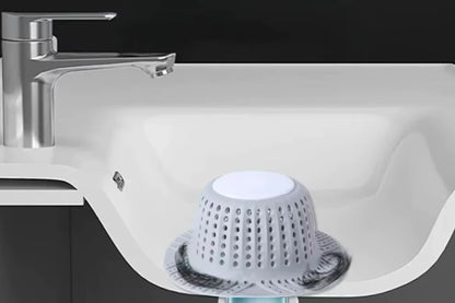 2Pcs Bathtub Drain Hair Catcher Silicone Shower Hair Catcher for Pop Up and Regular Drains