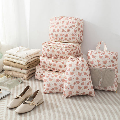 7-Piece Set Travel Packing Bags Luggage Storage Bag Arrangement Pouch Organizer Style 1