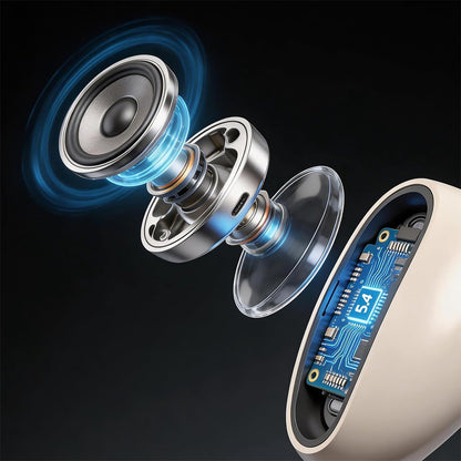 Wireless Bluetooth Earbuds Invisible Earbuds-Beige