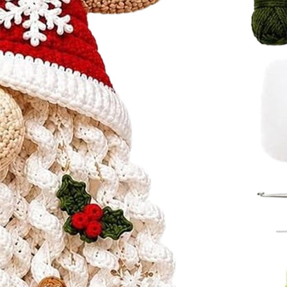 DIY Christmas Crochet Kit For Adults with Yarn and Hook - Christmas gnome