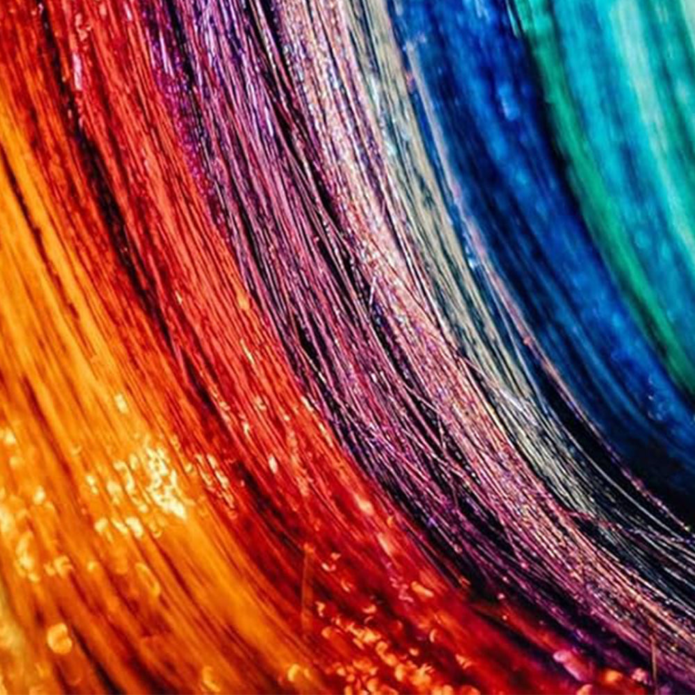 18 Colors Rainbow Hair Extensions Braiding Kit Styling Set