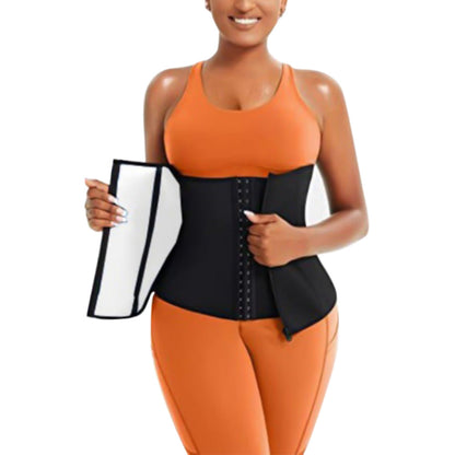 Sweat Belt for Fitness Slimming Training Waist Wrap Silver